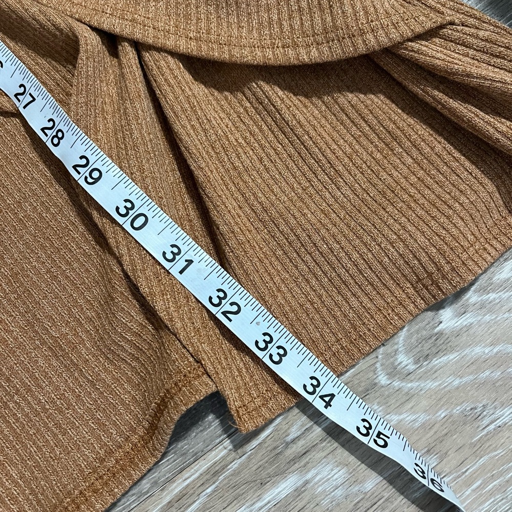 Vici Tan Ribbed Knit Dress - Picture 7 of 9